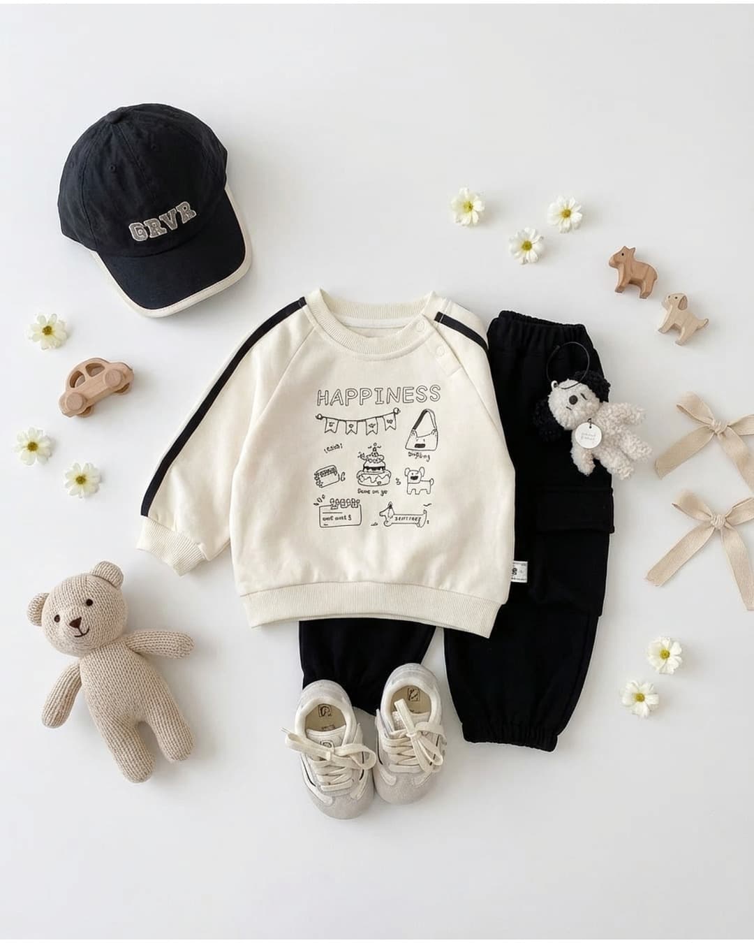 🌷 お出かけが楽しみになるハッピープリント 🧸

遊び心あふれるハッピープリント 上下セットが春